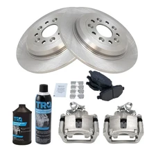 Rear Brake Pad & Rotor Kit Fits 14-18 Ford Explorer 15-18 Flex Lincoln MKT