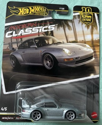 HOT WHEELS PREMIUM MODERN CLASSICS PORSCHE 993 GT2 Silver
