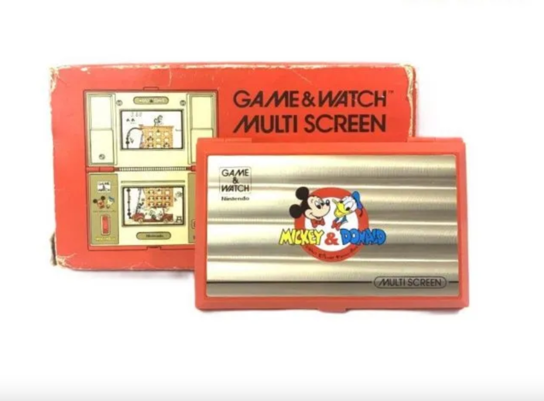 Nintendo Game & Watch Mickey & Donald DM-53 1982 LCD Handheld
