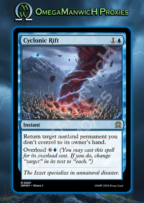 CYCLONIC RIFT Foil - Custom/Playtest MTG Card - High Quality