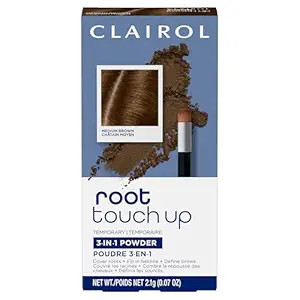 Clairol Root Touch-Up Temporary Concealing Powder, Medium Brown Hair Color | Amm