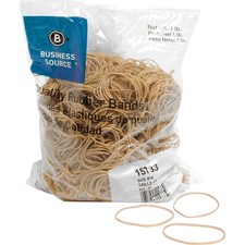 Business Source Quality Rubber Bands 16 Pack of 1800 , Crepe