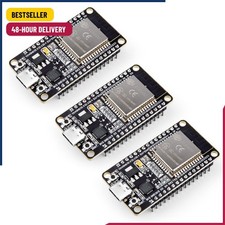 3PCS ESP-32 Development Board USB-C, 2.4GHz Dual Mode WiFi Bluetooth 4.2 Dual Co