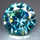 4.58 CTS 11MM  AWESOME FINE LUSTROUS VIVID BLUE MOISSANITE - HUE DIAMOND