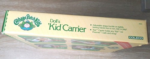 Cabbage Patch Kids Colleco Vintage Rare Dolls Kid Carrier With Box Collectable - Picture 9 of 10