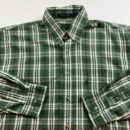 Duck Head Herren groß grün kariert Knopfleiste Vintage 90"er EUC - Bild 7 von 13