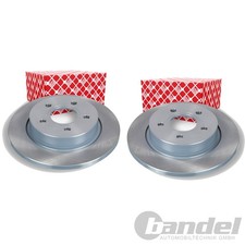 2X FEBI BREMSSCHEIBEN Ø271mm HINTEN PASSEND FÜR FORD FOCUS