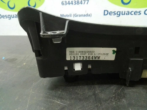 13173364 WW Cuadro Instrumentos para OPEL CORSA C Blue Line 2005 934812 - Imagen 3 de 7