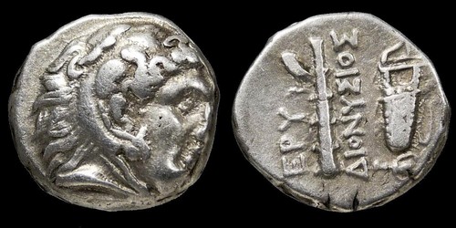 HERAKLES/OWL, Bowcase Club. Dionysios as Magistrate. Erythrai, Ionia Drachm Coin - Picture 4 of 10