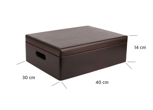 Holzkiste mit Deckel Aufbewahrungsbox Holzbox Allzweckkiste | 3 Größen 10 Farben - Bild 49 von 125