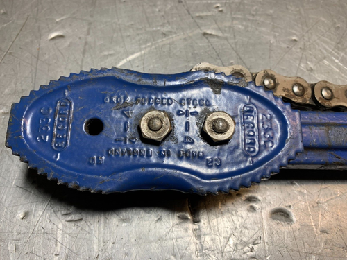 Record 233c Chain Pipe Wrench - 36" Long - Made In Sheffield - 4" Capacity - Picture 2 of 9