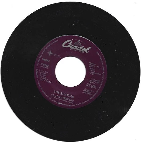 Beatles - I'm Happy Just to Dance with You / I'll Cry Instead 7" 45 RPM Single - Image 2 of 4