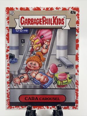 47a CARA CAROUSEL 2023 GPK Garbage Pail Kids Go On Vacation BLOODY RED ...