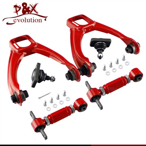 Front Upper Control Arms & Adjustable Rear Camber Kit for Honda Civic EK 96-00 - Picture 5 of 9