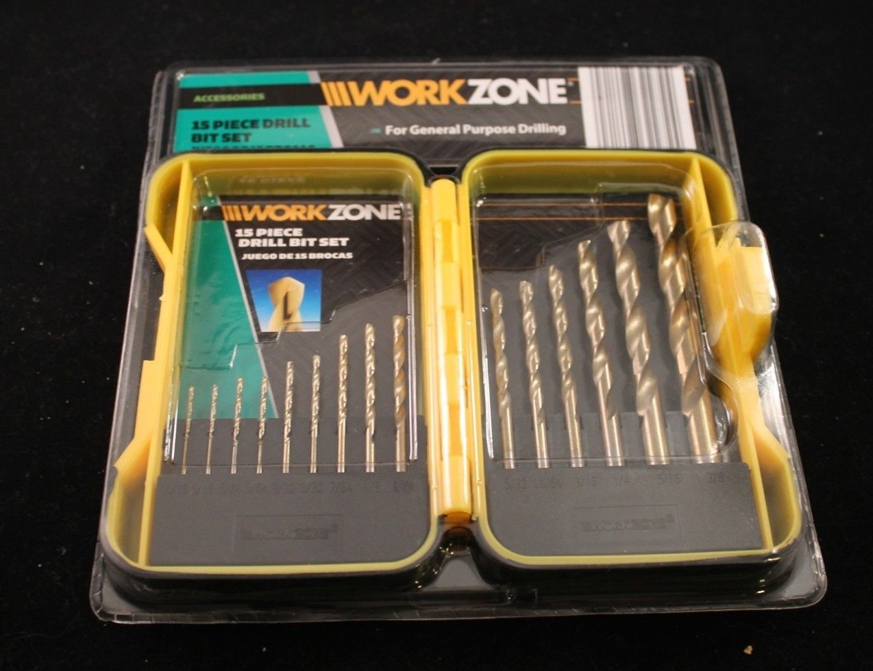 Work Zone - 15 Piece Drill Bit Set w 