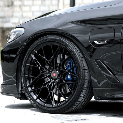 5-Series Gloss Black Replace Fender Cover Wing Vent 17-22 Fit BMW G30 G31 G38 - Picture 2 of 12