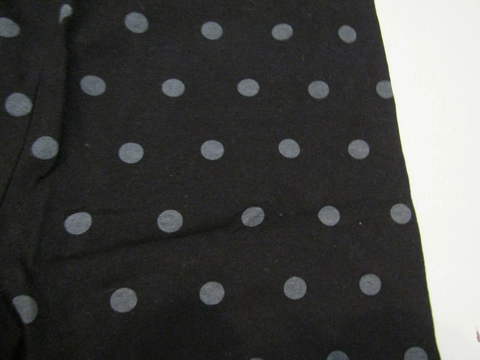 NUEVO CON ETIQUETAS Mujer JUNE & DAISY Negro Gris Lunares Pantalones Leggings Talla Pequeña S Foto 2 de 4