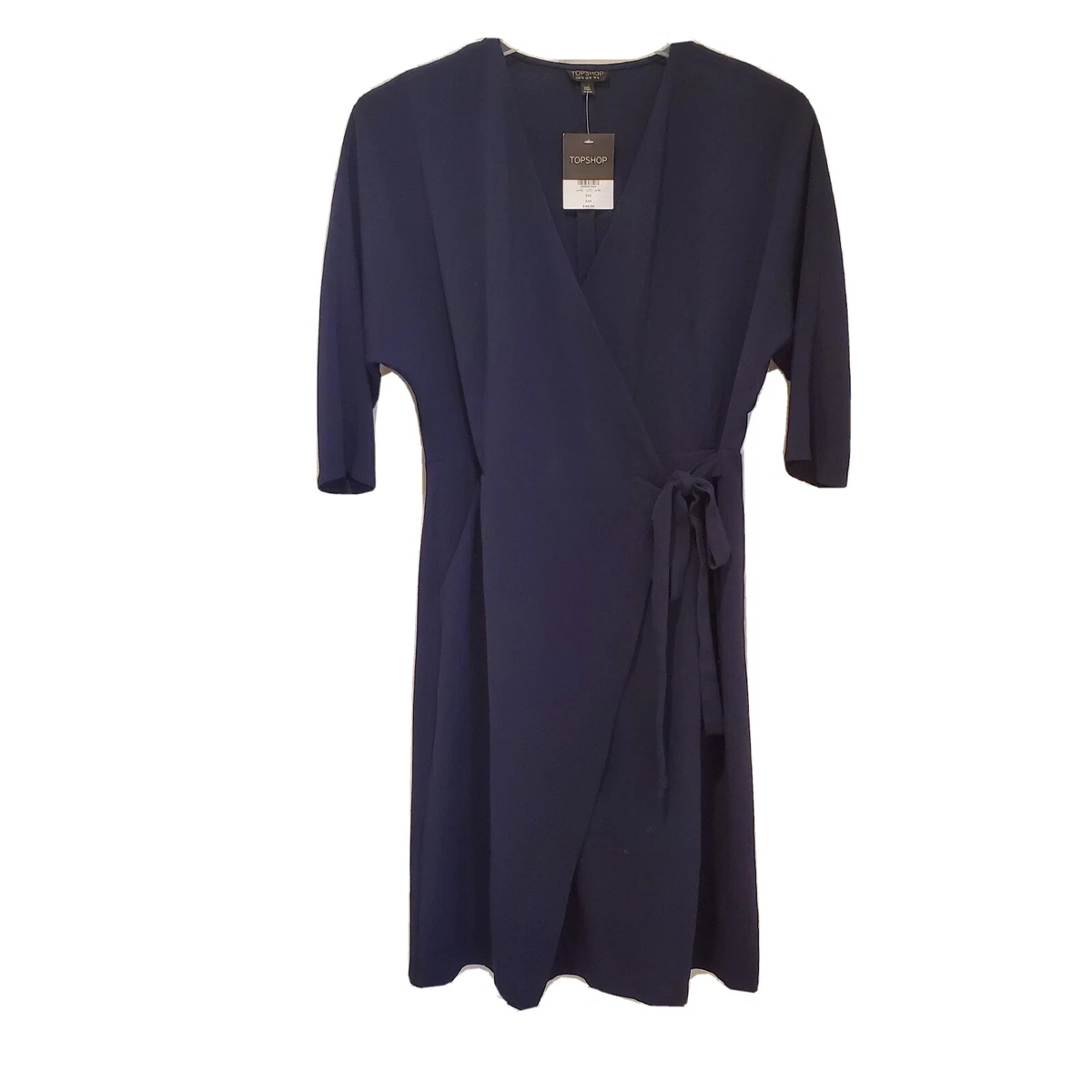 knee length dresses for ladies Rent Topshop Wrap Detail Midi Dress In Floral Print