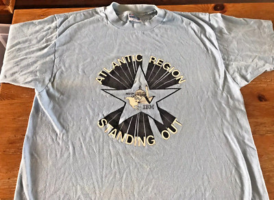 Vintage IBM T-Shirt Old School Tech Computer Tee Single Stitch Made In USA