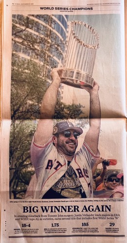 2022 World Series Houston Astros vs Phillies commemorative section newspaper - Picture 5 of 19
