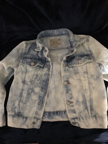 Polo Ralph Lauren Children’s Unisex Acid Wash Denim Jean Jacket Sz 7
