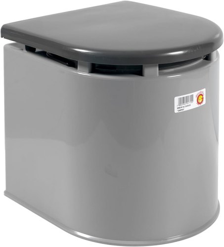 WC Chimico Camper, 41X36X38 Cm, 12 Litri, Portata 120 Kg, Grigio - Foto 2 di 12