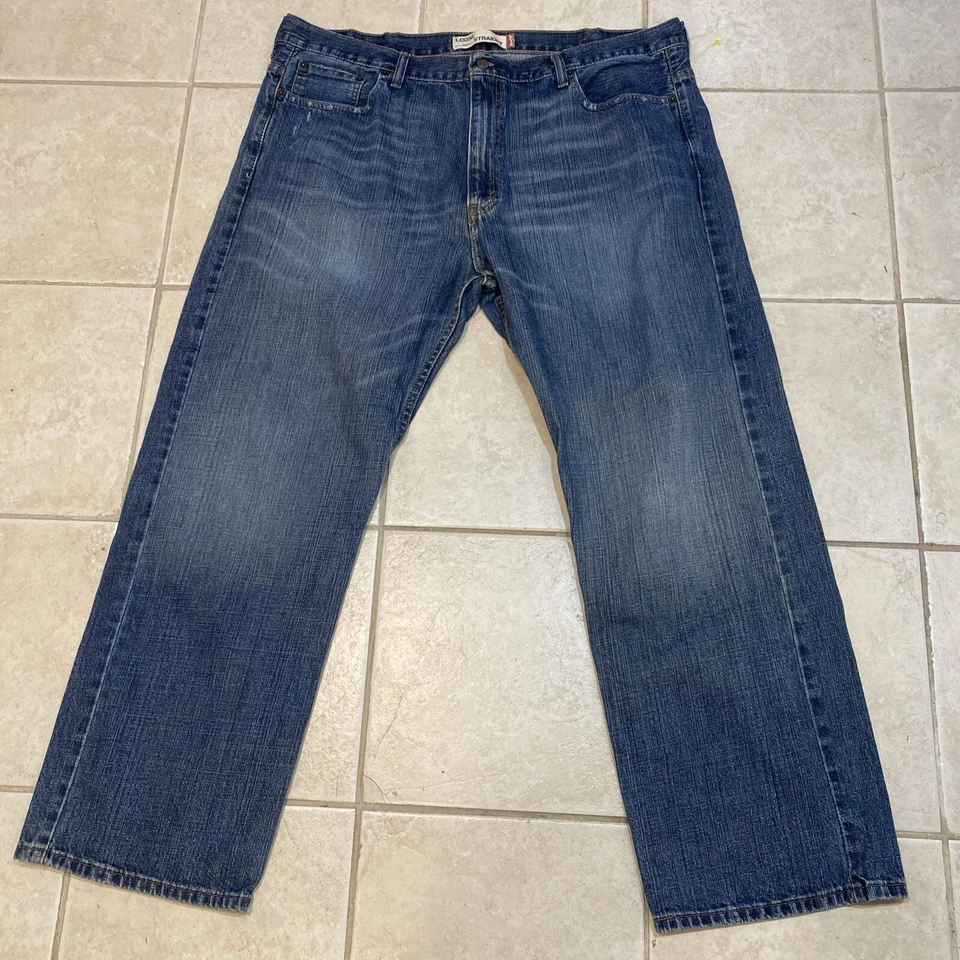 Jeans Levis 569 Hombres 42x32 Azul Suelto Relajado Suelto Recto Patinador Años 90 Desteñido A4 Foto 2 de 4
