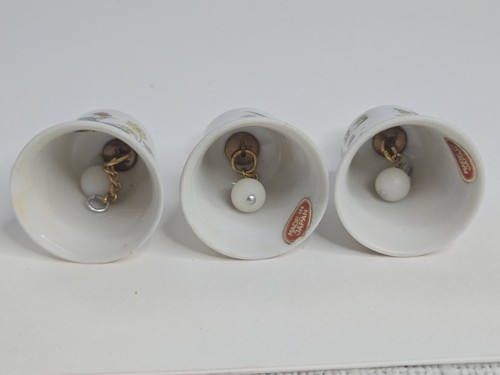 1983 Sears Roebuck COLLECTIBLE Bells With Hand Painted Butterflies & Flowers - Picture 18 of 24