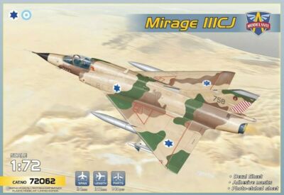 Dassault Mirage IIICJ  (Plastic model kit) 1/72 Modelsvit 72062