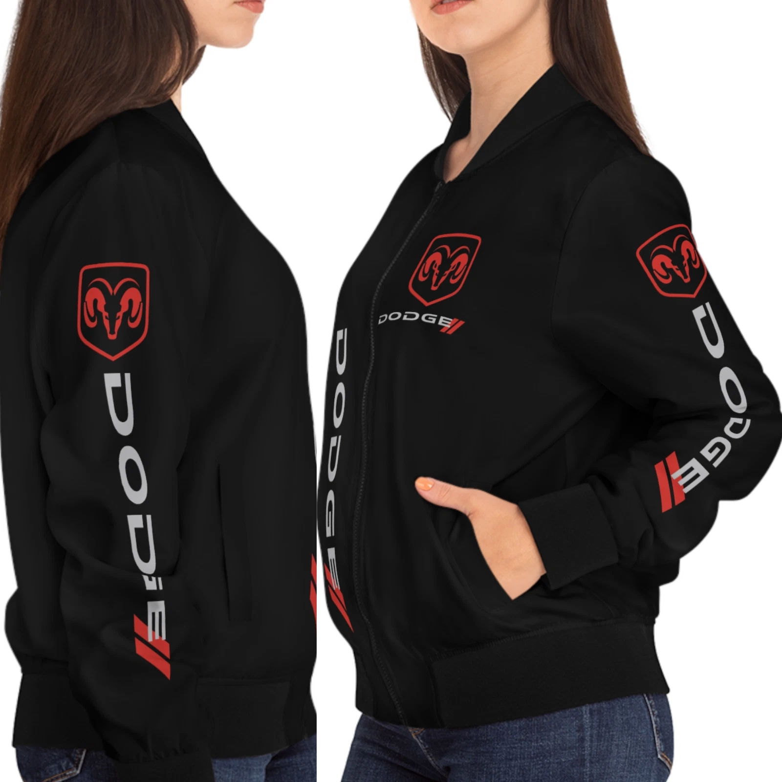 Dodge American Muscle Car Bomber Jacket