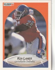 FREE SHIPPING-MINT-1990 Fleer Ken Lanier #27 BRONCOS