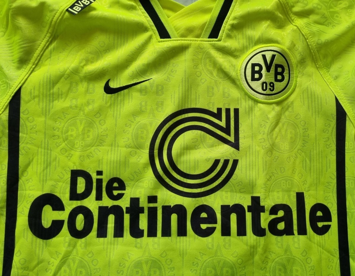 Borussia Dortmund 1996 - 1997 Home football Nike shirt long Borussia Dortmund 1996 - 1997 Home football Nike shirt long
