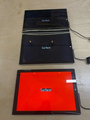 Für Teile Oder Reparatur x3 LOT Microsoft Surface Pro 3 Modell 1631 128GB ASIS
