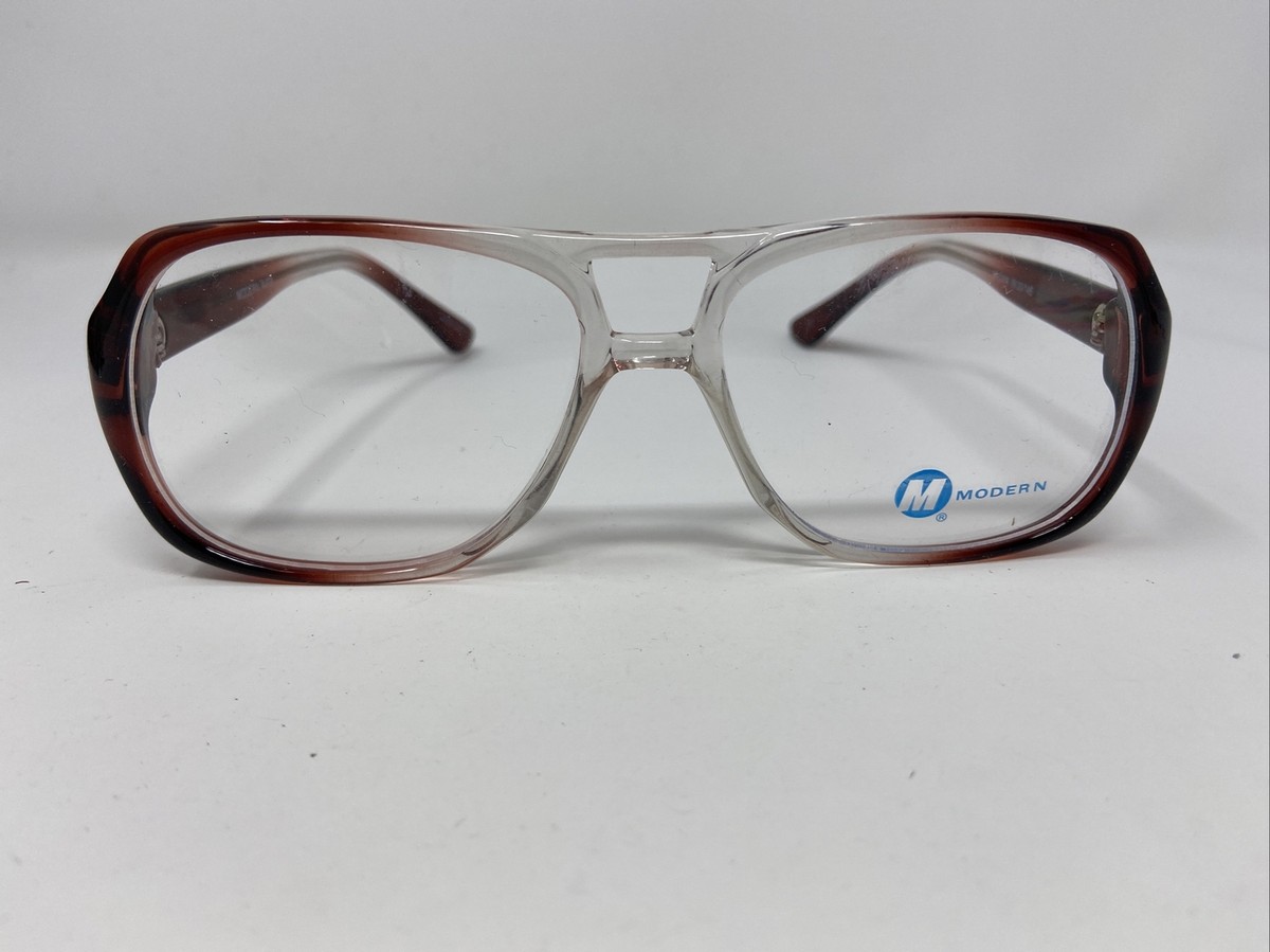 Modern Eyeglasses Frames NATE 56-20-145 Brown/Crystal Full Rim