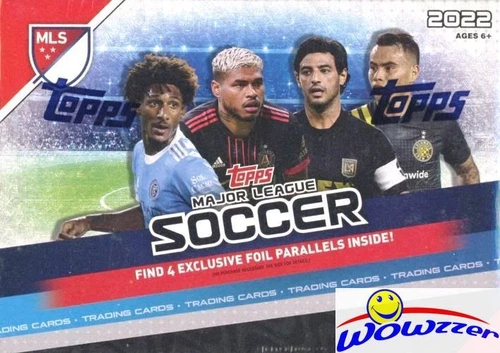 2022 Topps MLS Soccer EXCLUSIVE HUGE Factory Sealed Blaster Box-FOIL PARALLELS!