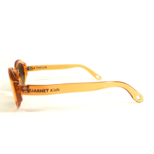 Vuarnet Kids Sunglasses B600 Clear Orange Oval Round Frames with Blue Lenses - Picture 7 of 12