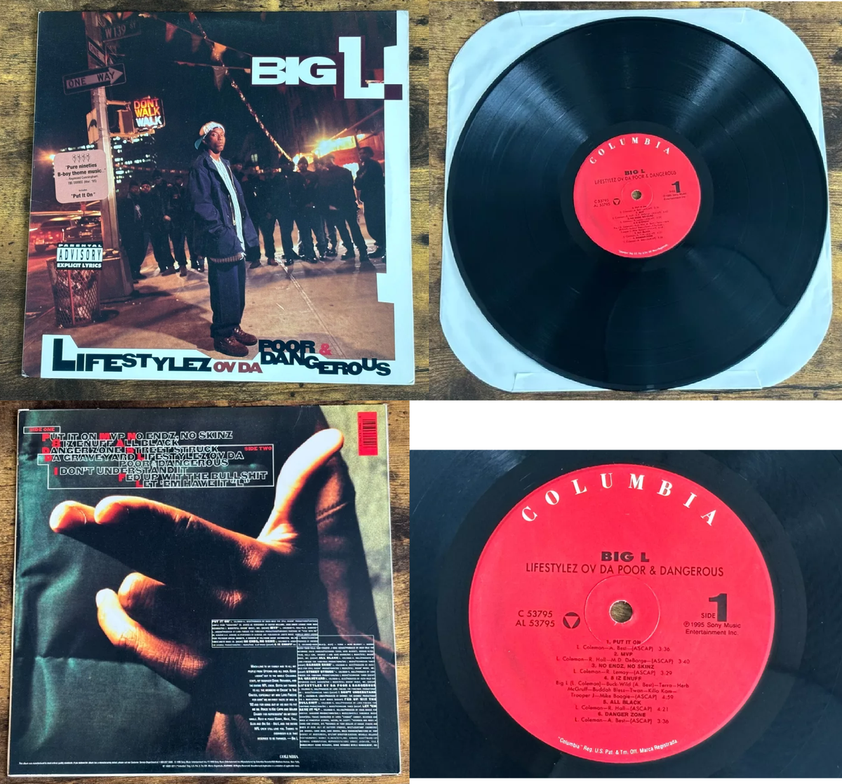 Big L Lifestylez Ov Da Poor & Dangerous Vinyl LP C 53795 1st Big L Lifestylez Ov Da Poor & Dangerous Vinyl LP C 53795 1st