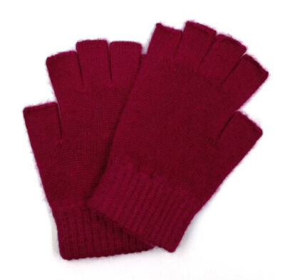 New Pure Cashmere Wool Gloves Man Women Half Finger Fingerless Gloves Mittens