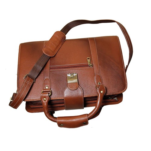 stylsak, Unisex leather briefcase bag men with genuine leather handmade product - 第 8/9 張圖片