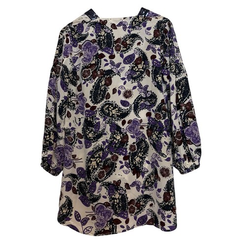 Maryan Mehlhorn Size S Swimwear Tunic Top 100 Silk Paisley Floral Beach Sequin - Picture 3 of 11