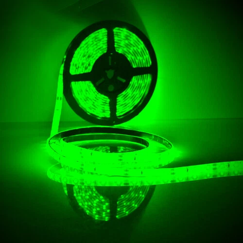 5m Flexible Green LED Strip Lights 12V Waterproof 5050 SMD 300 LEDs
