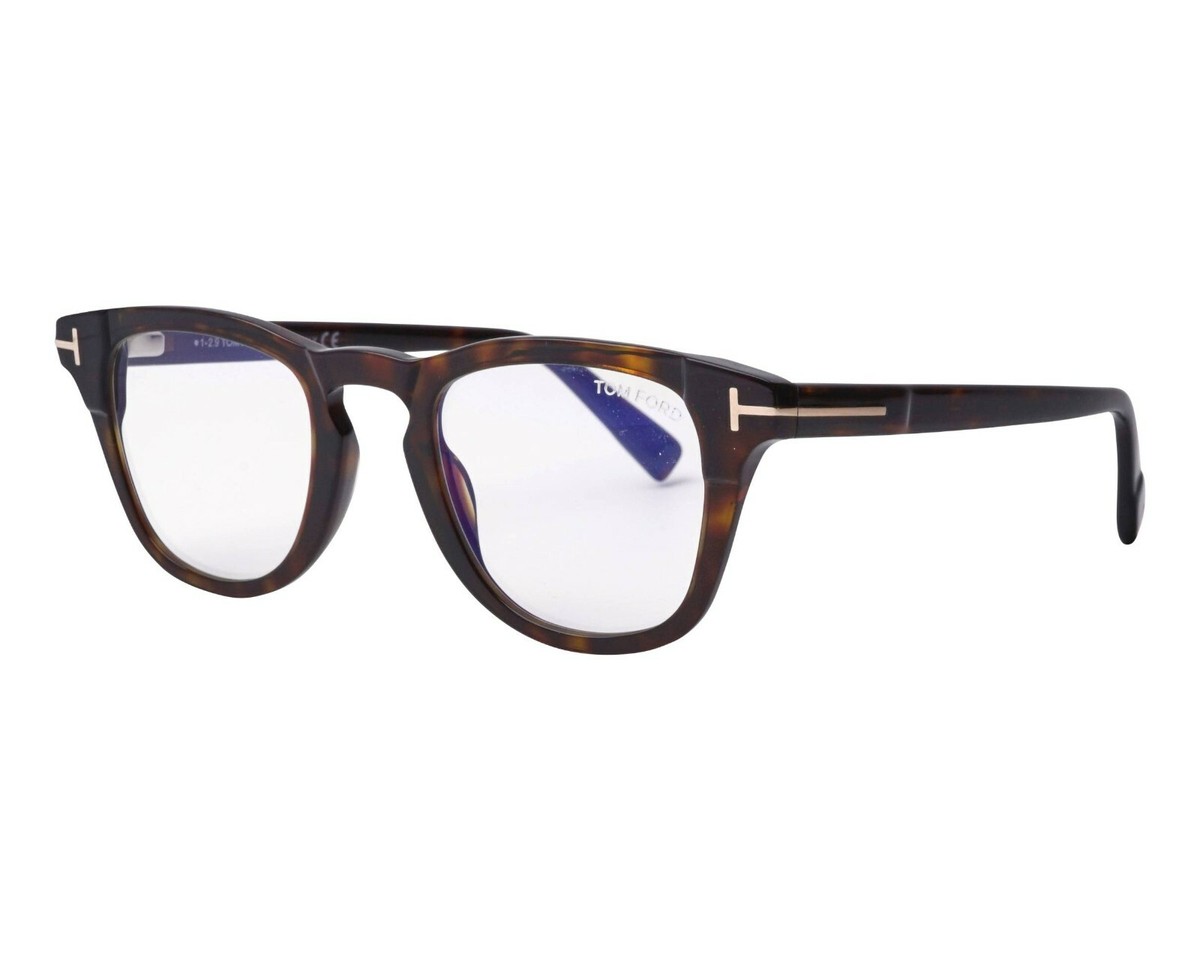 Tom Ford TF 5660-B 052 Eyeglasses Shiny Classic Dark Havana