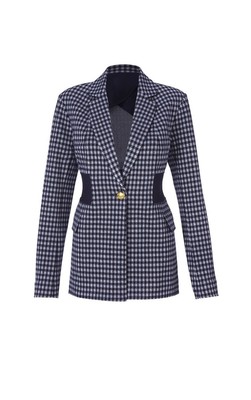 cabi check blazer