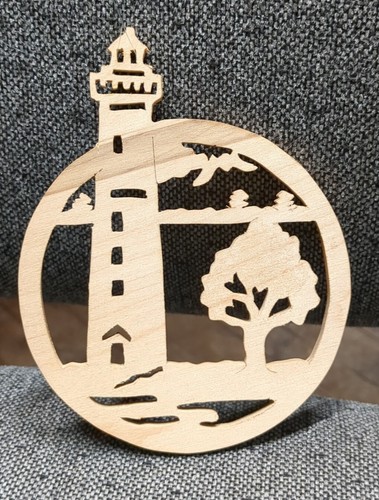 Handgefertigte Leuchtturm Dekupiersäge Kunst Wandhänge Wand Kunst Ornament #2 - Bild 2 von 4