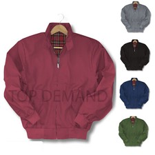 NEW MENS VINTAGE RETRO CLASSIC CASUAL 1970's SCOOTER BOMBER JACKET COAT MOD TOP