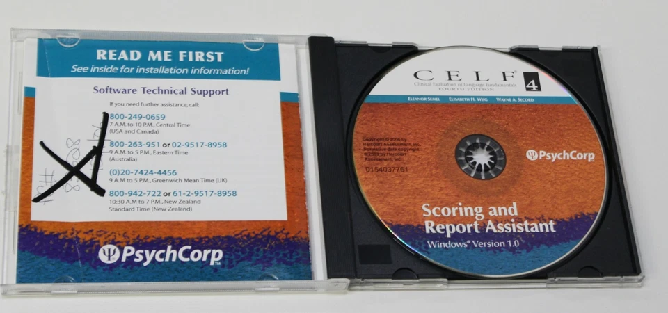 CELF 4 Fourth Edition Scoring & Report Assistant Software CD Windows Version - Image 2 of 4