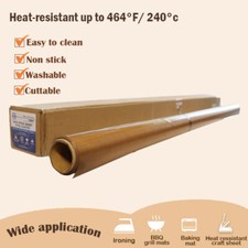 H-E 39.4in x 15 ft 5 Mil Heat Press Cover Sheet PTFE Coated 1 Roll