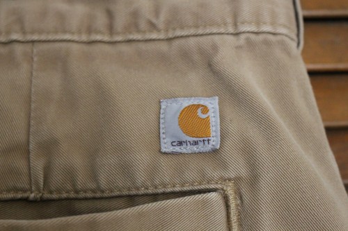 Carhartt Hose Herren 42 x 28 hellbraun khaki Logo Classic Workwear Handytasche - Bild 6 von 15
