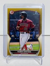 2023 Bowman Draft 1st Bowman #BP-42 Ruben Santana Rookie RC Dbacks Gold /50