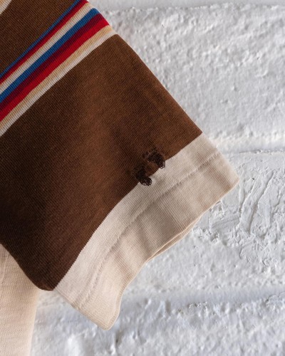 Vintage 1970s Hang Ten Striped Retro Polo Shirt Kids Youth Size 12 - Picture 5 of 6